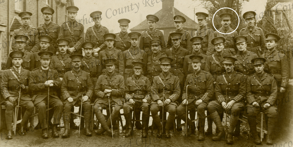 Officers 13th Btn DLI with George Butterworth circled