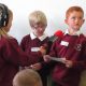 Recording with Y3 pupils Wolsingham Primary School